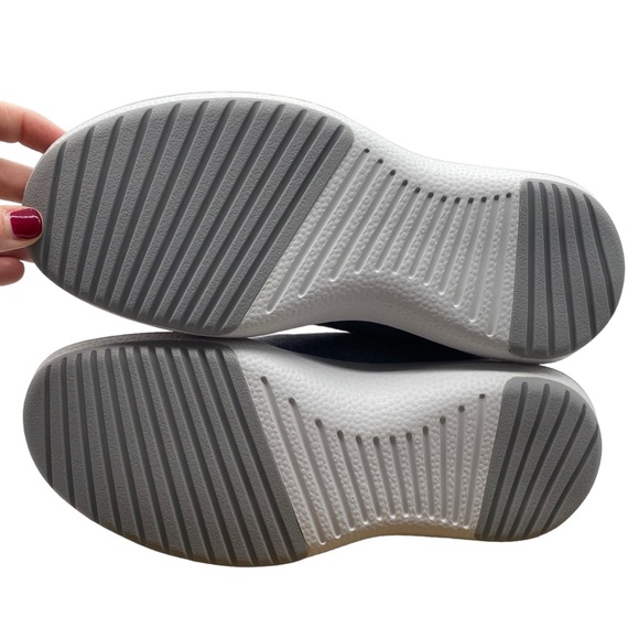 Allbirds Womens Sneakers Runner-Up Mizzle Gray Purple Mid Top Merino Wool Casual - Picture 9 of 13